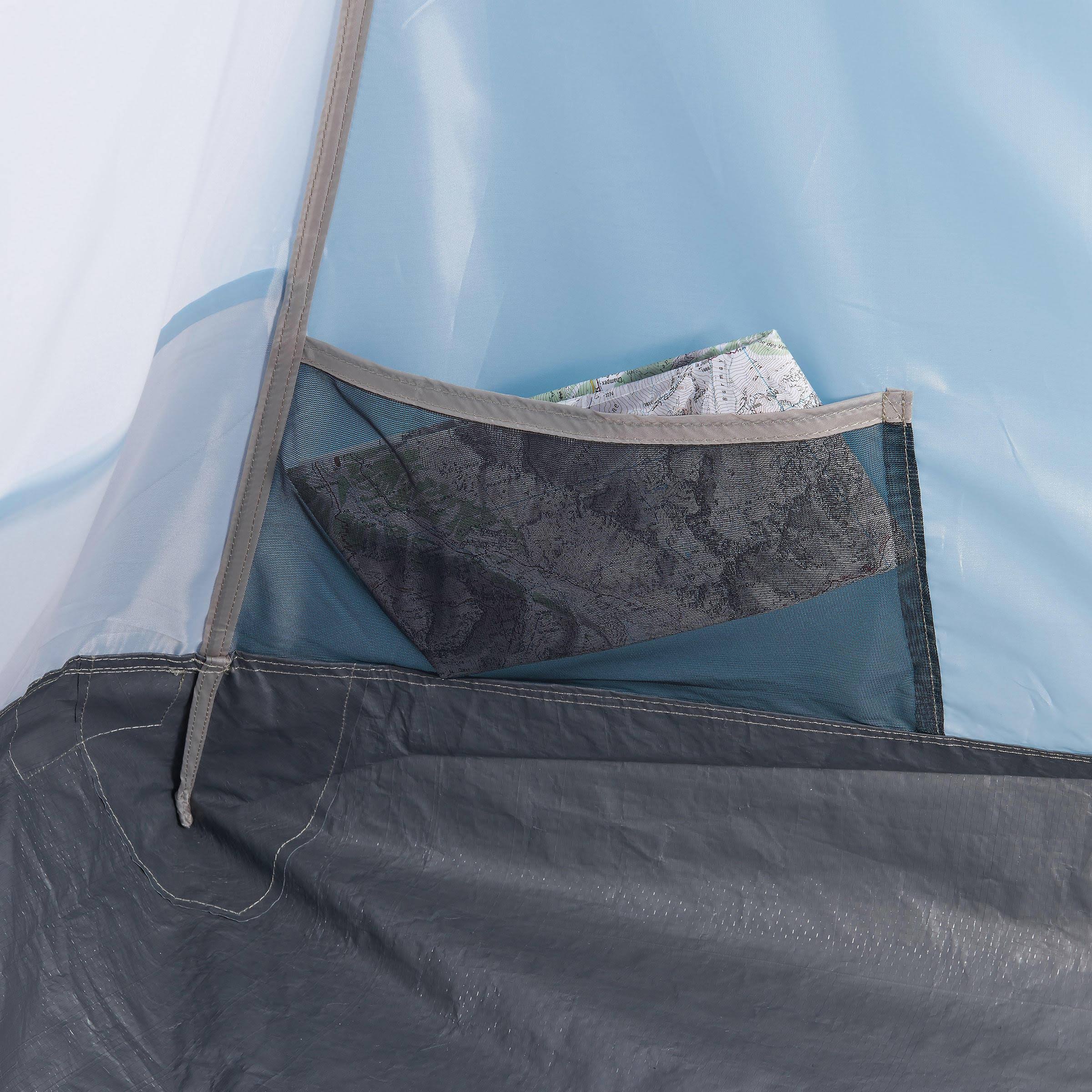 Quechua Arpenaz, Family Camping Tent, 6 Person 3 Room in Blue