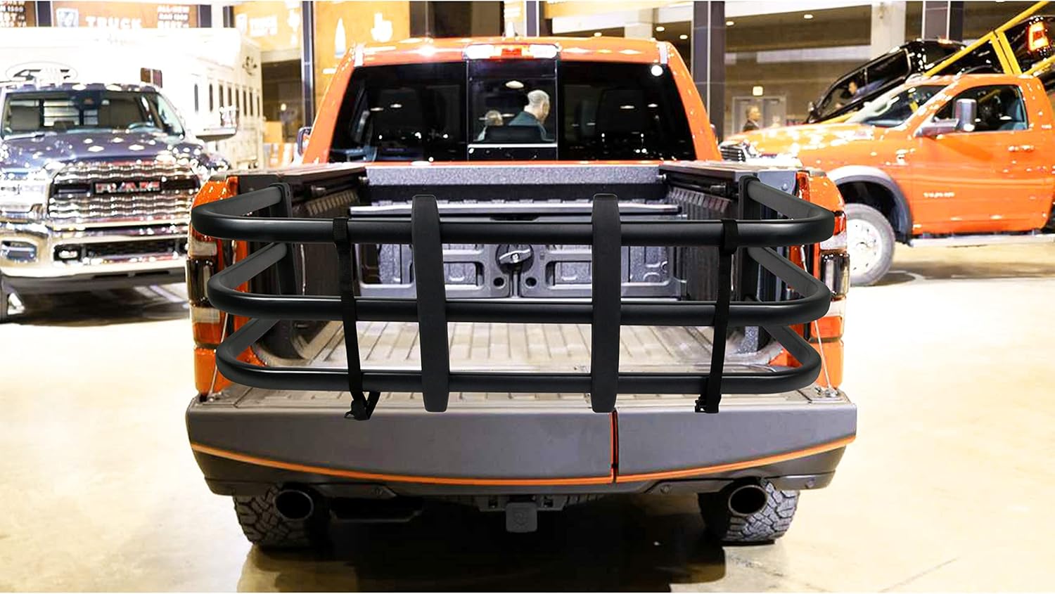 CAROOZE Truck Bed Extender Universal Retractable Tailgate Extension 53.5''-66.9'' for Ford / Titan / Tundra / Ram / Silverado / Sierra Pickup Truck Steel