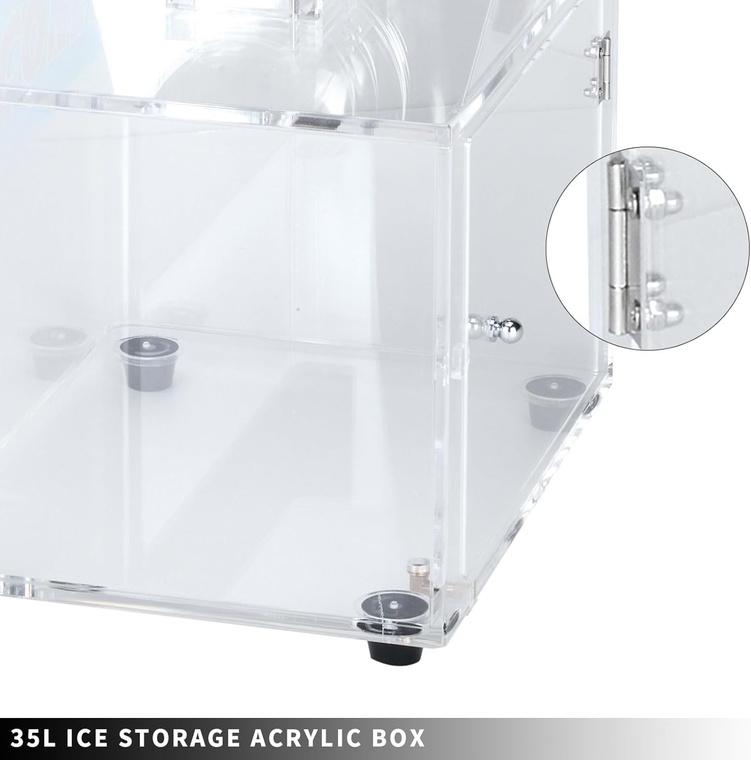 Snow Cone Machine Big Storage Box Ice Shaver Hotsell Shaved Ice Machine Dual Blade ETL plug Commercial Smoothies Ice Crusher Party Use 110V Business Use Summer Best Choice