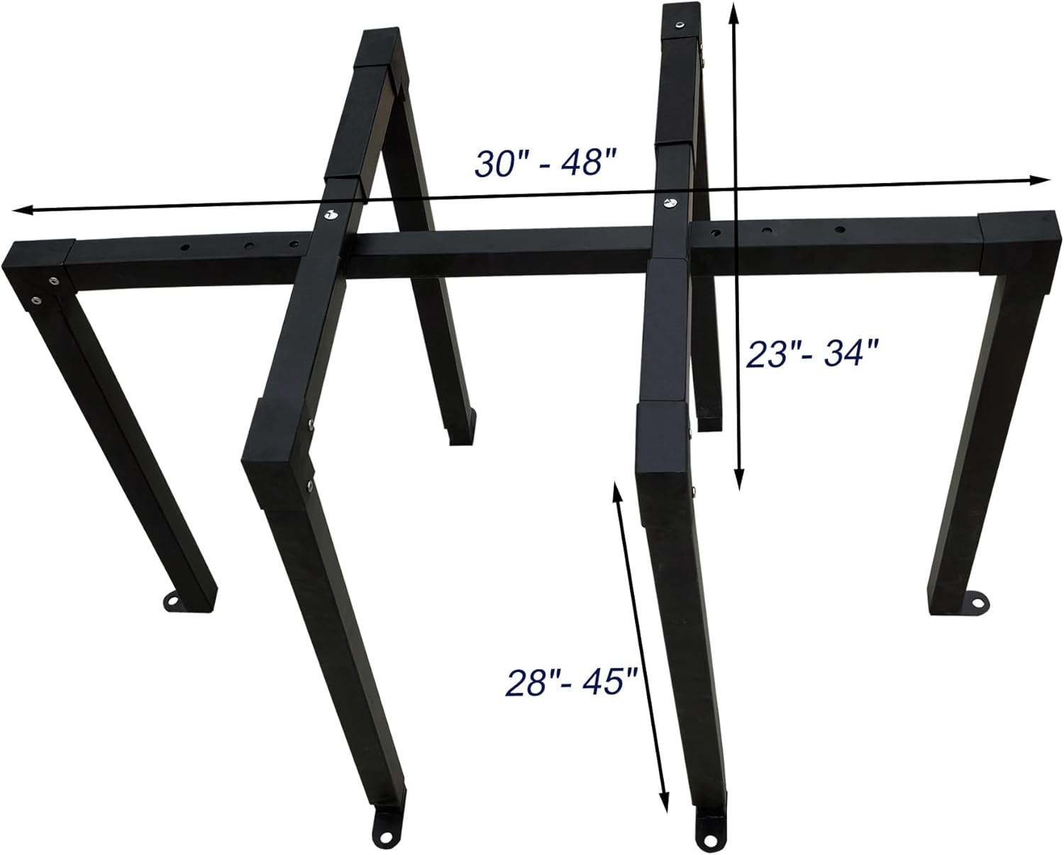 AC Security Cage, Adjustable Height and Width, Steel Air Conditioner Cage for Round or Square Shape incl. Anti-Theft Screws (Reinforced Version)
