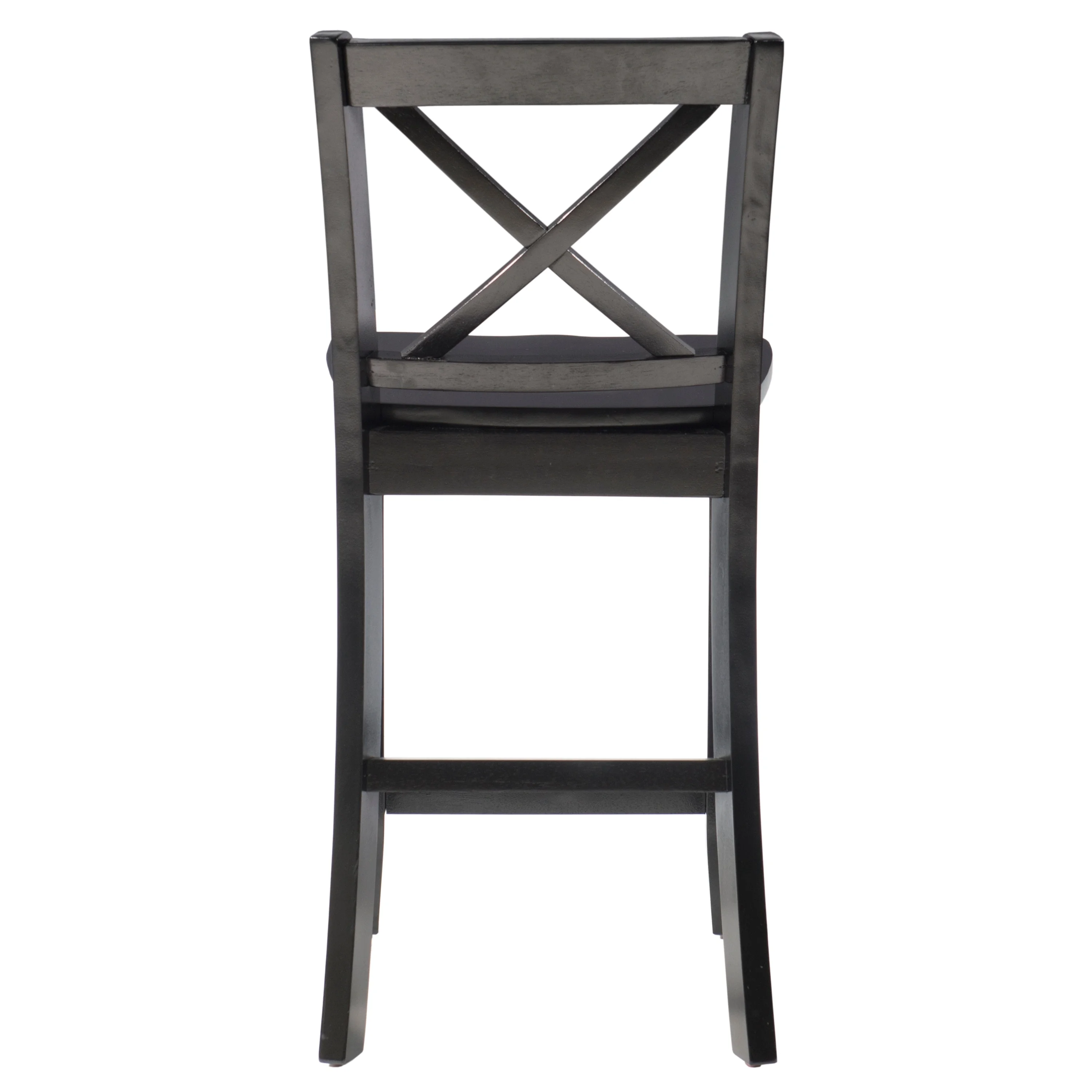 Linon  Amravati Black Wood 24-Inch Counter Stool