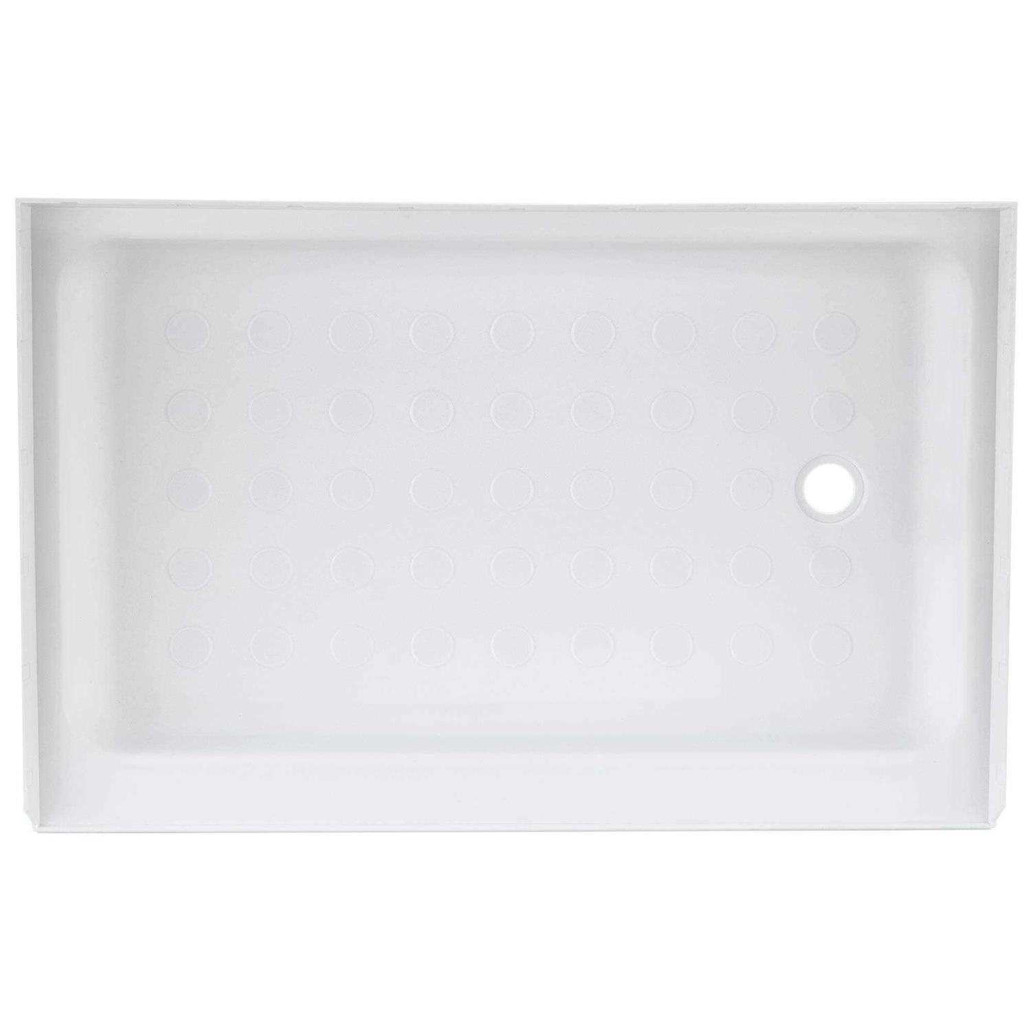 Recpro RV Shower Pan 36 x 24 x 5 Right Drain in White - Shop Hardware Tools Online Store