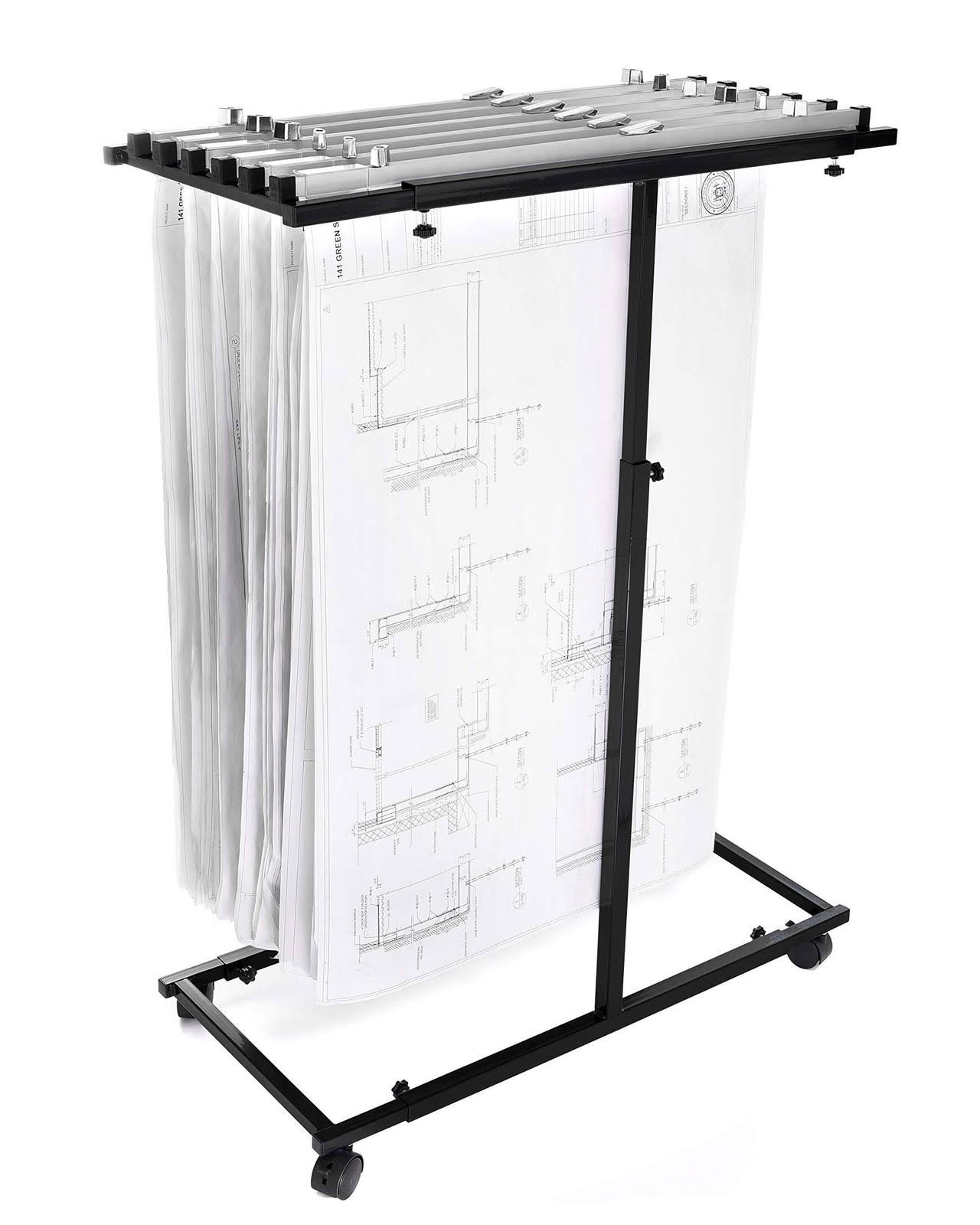 Adir Mobile Vertical Plan Center Black