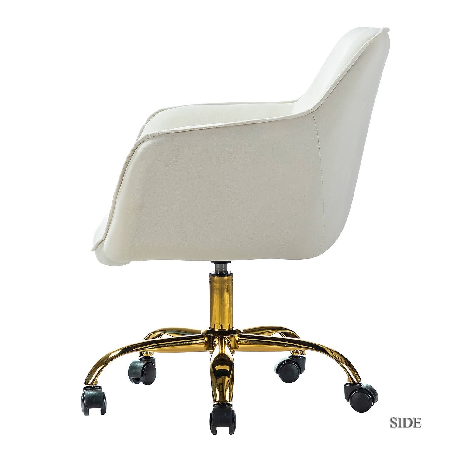 Galera Swivel Task Chair with Tufted Back - Black