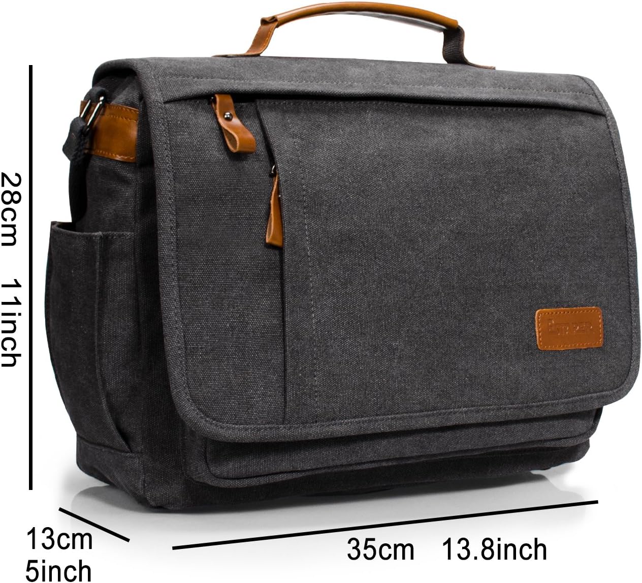 Estarer Camera Messenger Bag for SLR/DSLR Digital Cameras Laptop 15.6inch Shoulder Bag with Camera Insert Sleeve Upgraded Version
