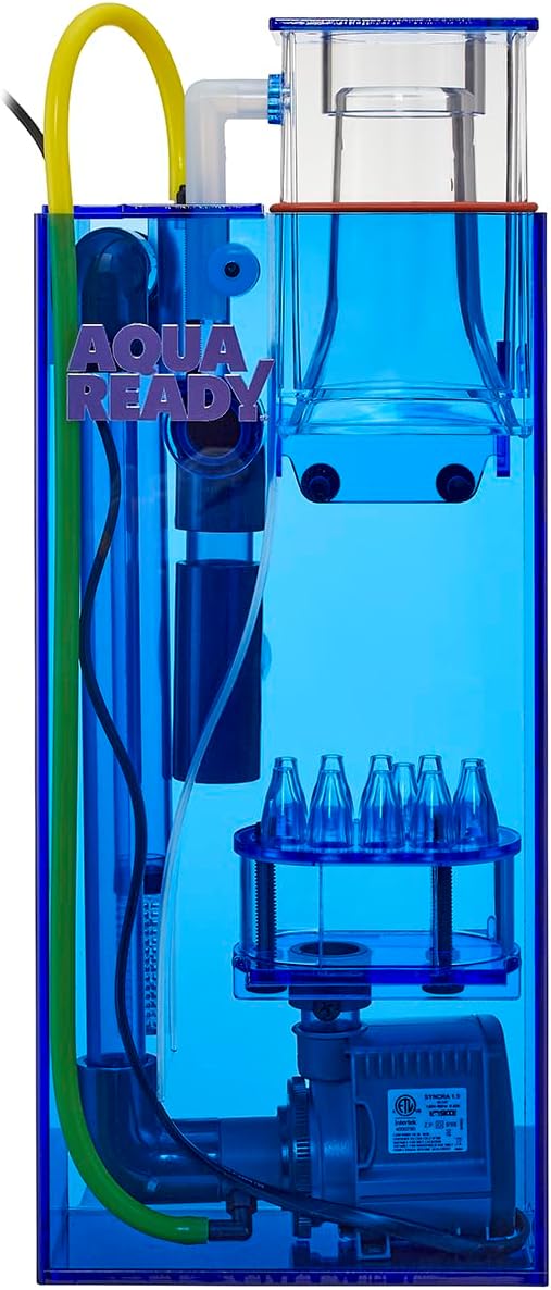 Hang On Back Protein Skimmer for Saltwater Aquariums HOB-1.5, Up to 75 Gallon Fish Tank Filtration, Hang On External, Adjustable, Ultra Quiet Pinwheel Pump