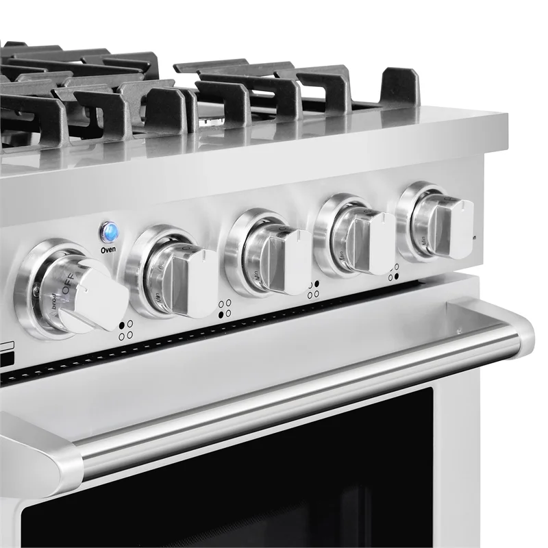 24 in. Freestanding Gas Range with 3.73 cu. ft. Capacity Oven in Stainless Steel