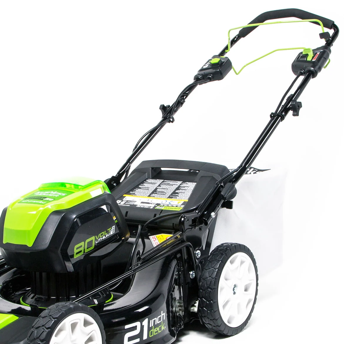 Greenworks 21 80 Volt Battery Powered Self-Propelled Walk-Behind Mower