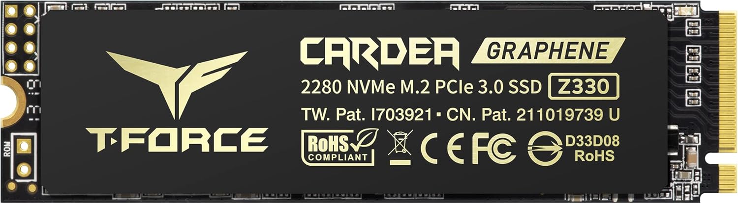 TEAMGROUP T-Create Classic 2TB M.2 PCIe 2280 NVMe 1.3 Internal SSD, Up to 2100MB/s Design for Creators Gen3x4 Solid State Drive, Terabyte Written TBW 1000TB - TM8FPE002T0C611