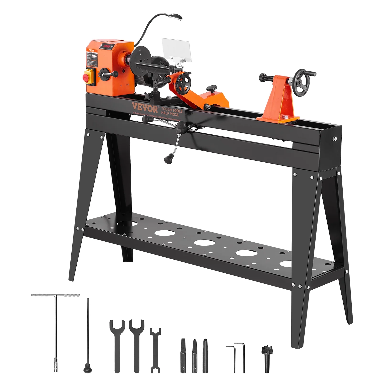 BENTISM 13.78'' x 37.8'' 1HP 750W Wood Lathe with Stand, 110V/60 Hz Woodworking Lathe - Curated Treasures Market