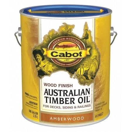 Cabot Stain Toned Flat Exterior Stain for Wood, Amberwood, 1 Gal - 140.0019457.007