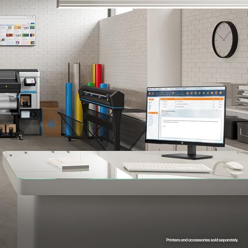 HP 27h Full HD Monitor - Diagonal - IPS Panel & 75Hz Refresh Rate - Smooth Screen - 3-Sided Micro-Edge Bezel - 100mm Height/Tilt Adjust - Built-in Dual Speakers - for Hybrid Workers,Black