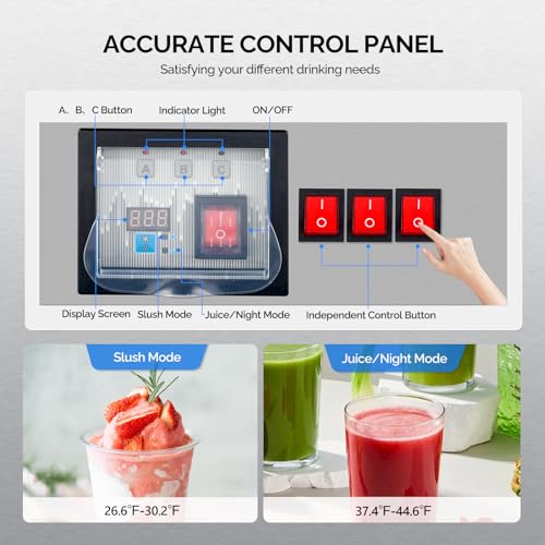 ROVSUN Commercial Slushy Machine Margarita Machine