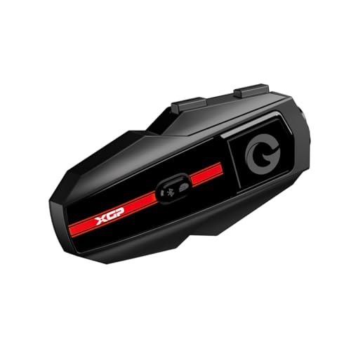 Motorcycle Bluetooth Headset V5.2 with Music Sharing, 2-Way Motorcycle Helmet Bluetooth with IP67 Waterproof, Motorcycle Communication Systems with Hi-FI Speakers for ATV/Snowmobile/Ski, 2 Pack