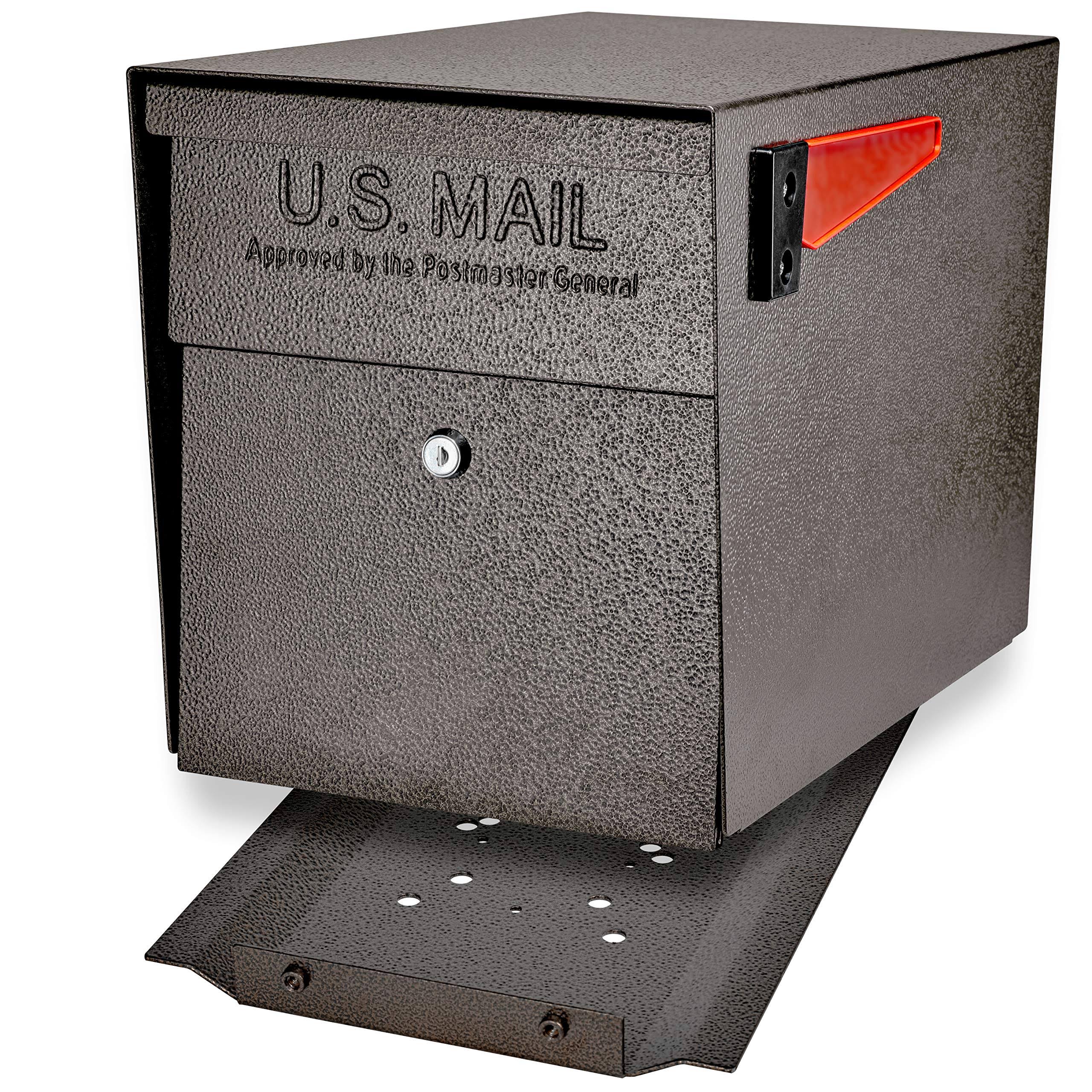 Mail Boss 7108 Curbside Locking Security Mailbox, Bronze