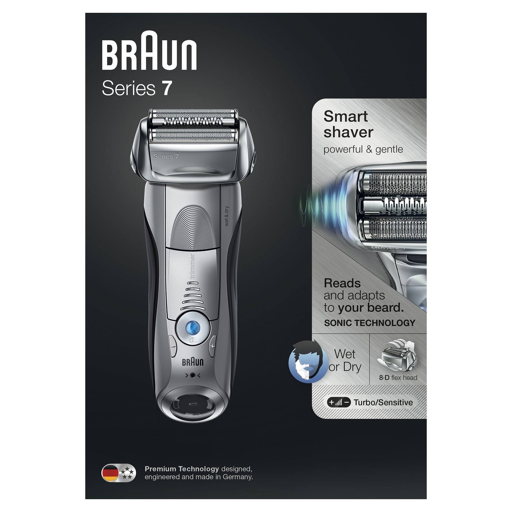 Electric Shaver Braun 222652 Wetu0026Dry Waterproof Silver