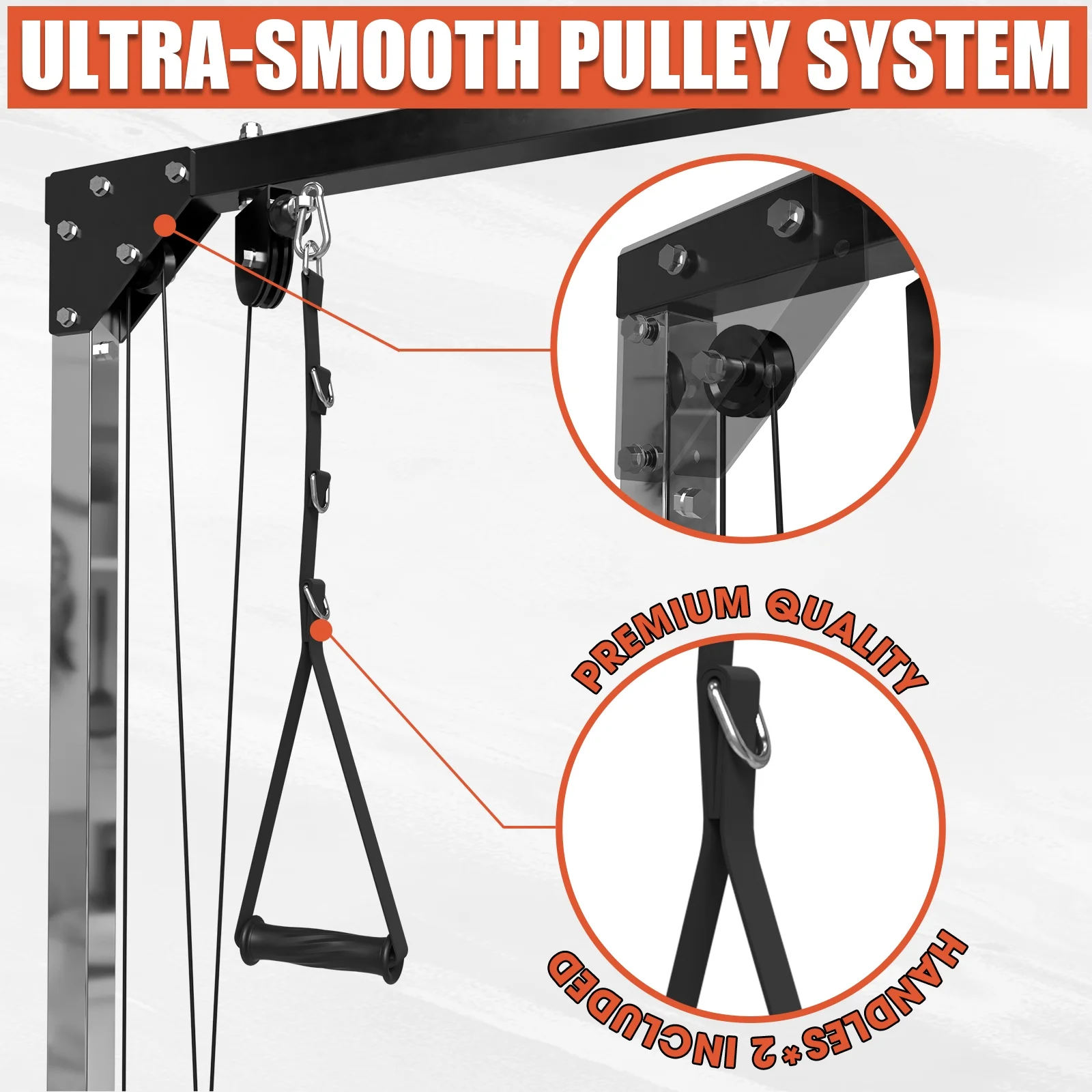 Cable Crossover Machine, syedee Dual Pulley Cable Machine, 400lbs Plate loaded Cable Fly Machine for Home Gym, Standard Home Gym Equipment with Pulley System