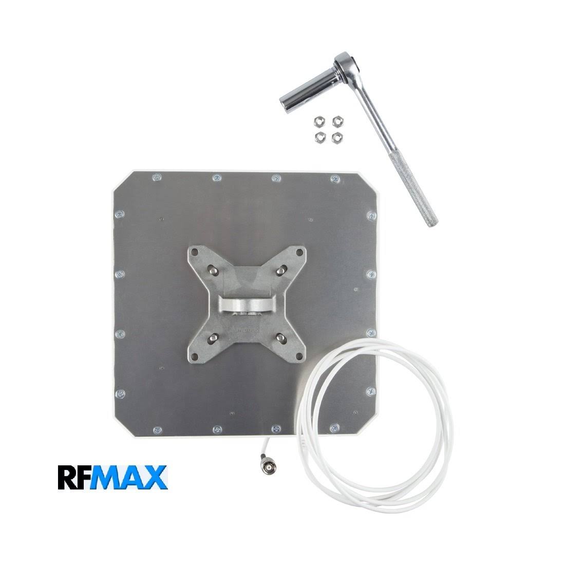 RCPL-902-8-RTM-8: 10x10 inch IP54 LHCP Antenna for FCC RFID Readers: Impinj R420 u0026 Zebra FX7500