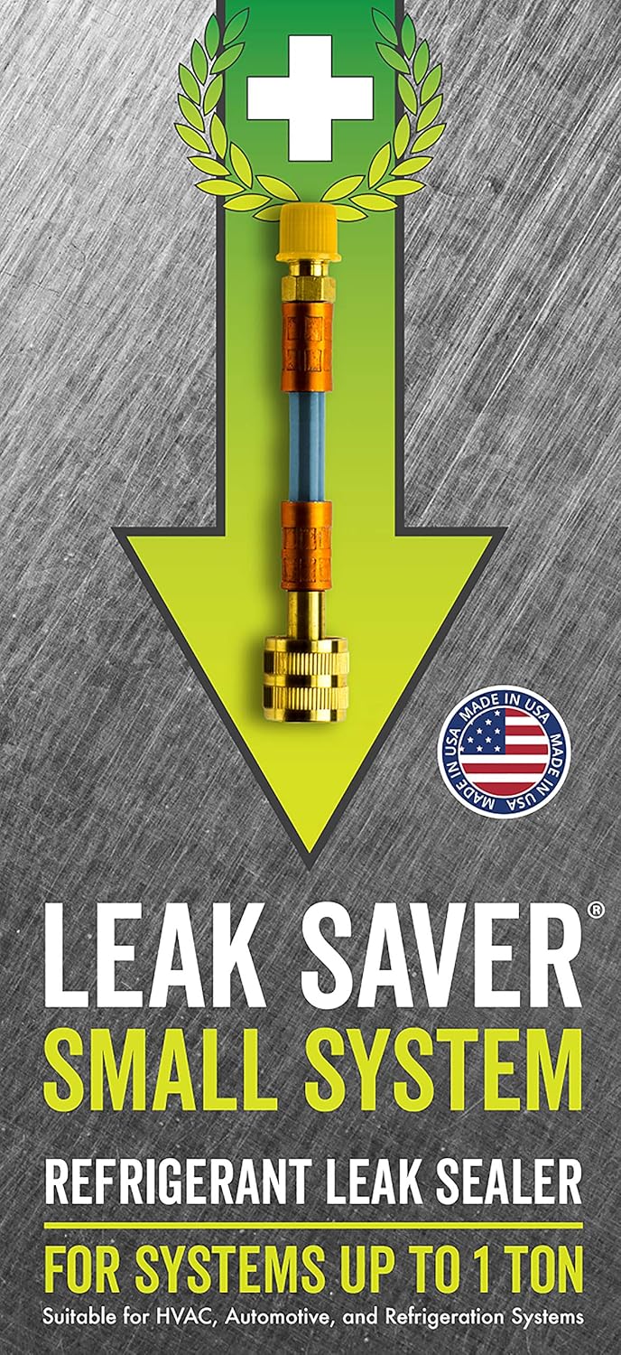 Leak Saver: Direct Inject - Refrigerant Leak Sealer - For Systems Up to 5 Tons - Compatible With Most Air Conditioner and Refrigeration Systems - Proudly Made in the USA