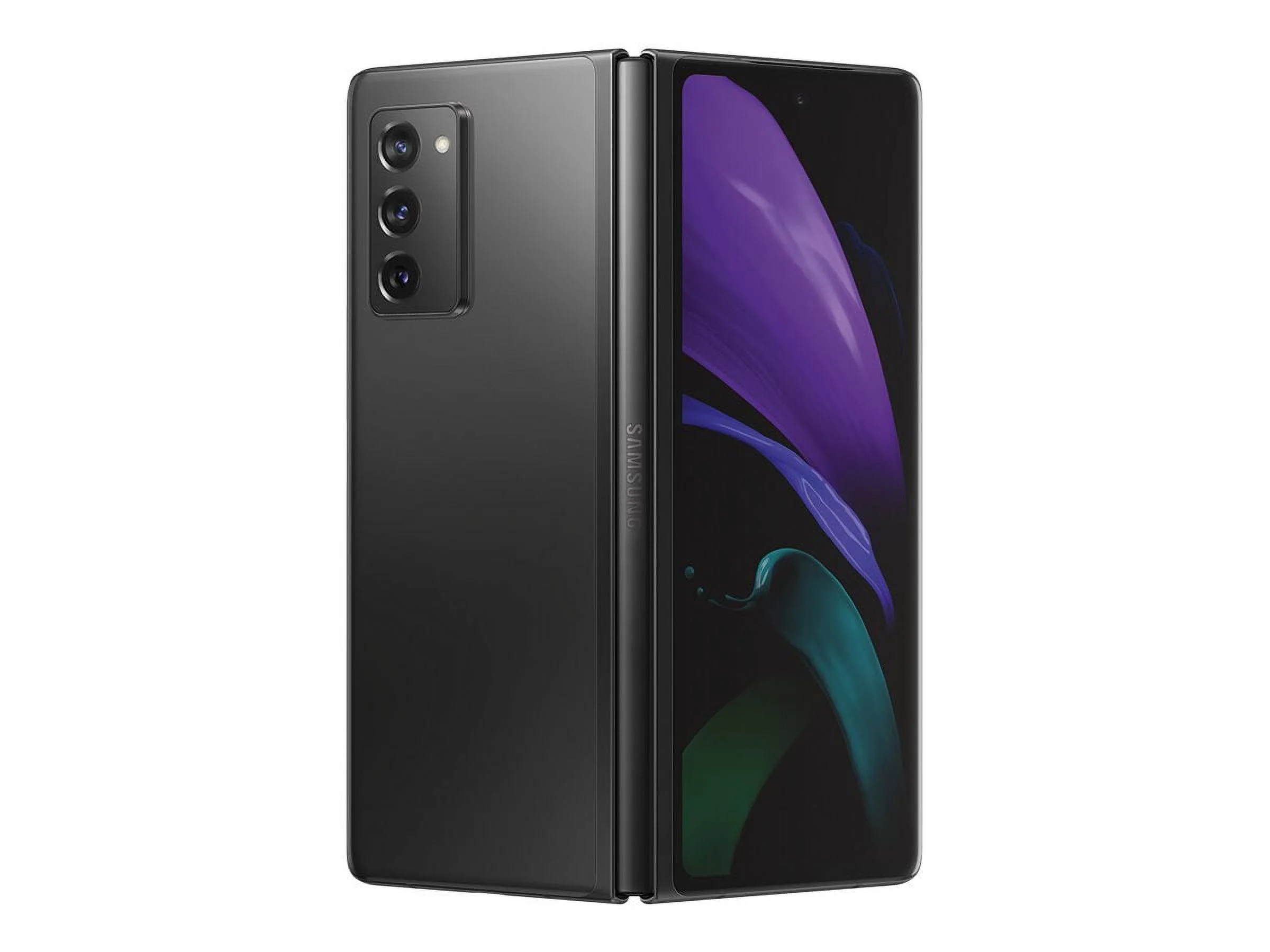 Samsung Galaxy Z Fold2 5G - 5G smartphone - dual-SIM - RAM 12 GB / Internal Memory 256 GB - OLED display - 7.6" - 7.6" - 2208 x 1768 pixels 2208 x 1768 pixels (120 Hz) - 3x rear cameras 12 MP, 12 MP, 12 MP - 2x front cameras 10 MP, 10 MP - mystic bla