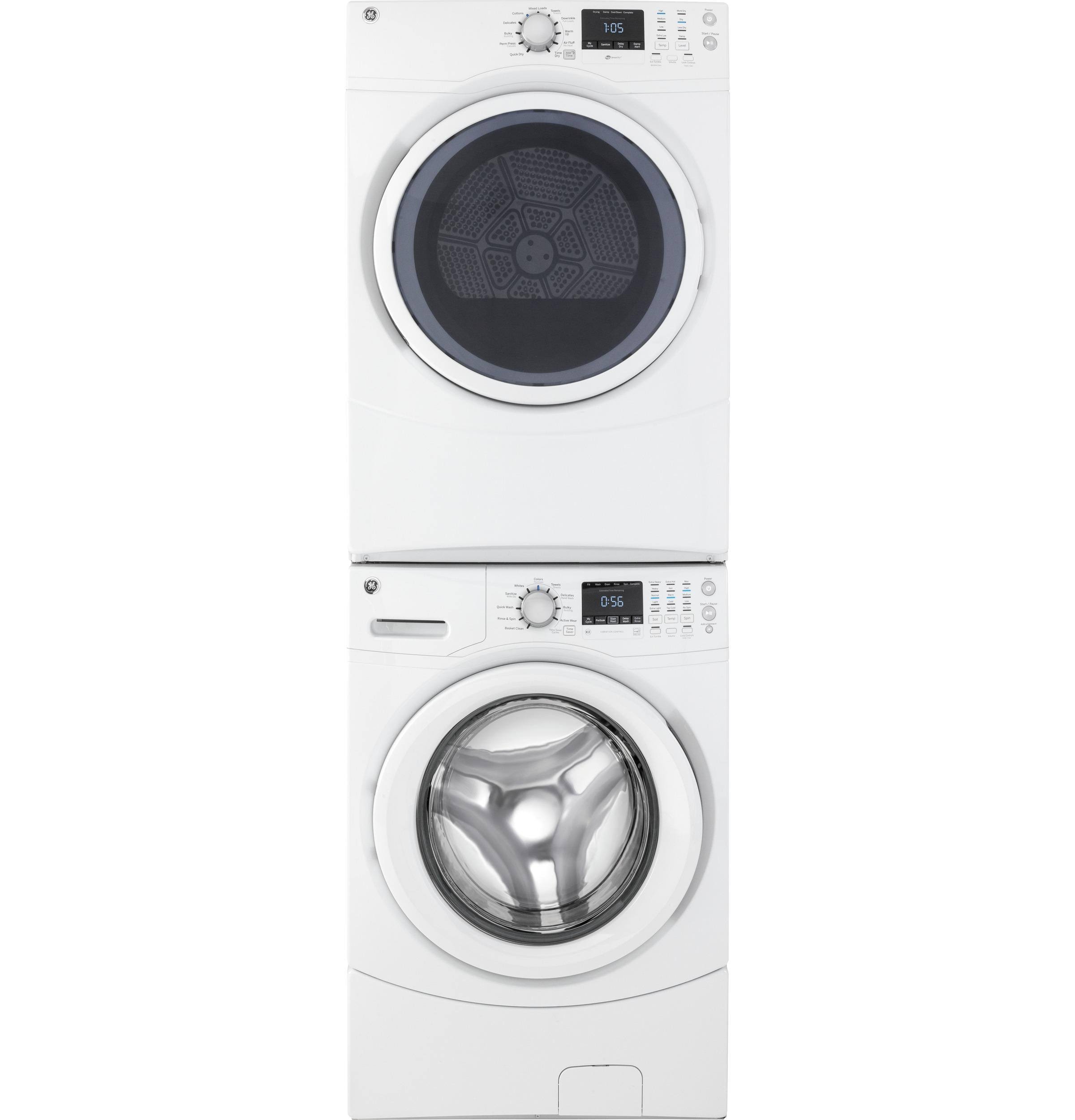 GE GFDN160EJWW 7.5 Cu. ft. White Electric Dryer