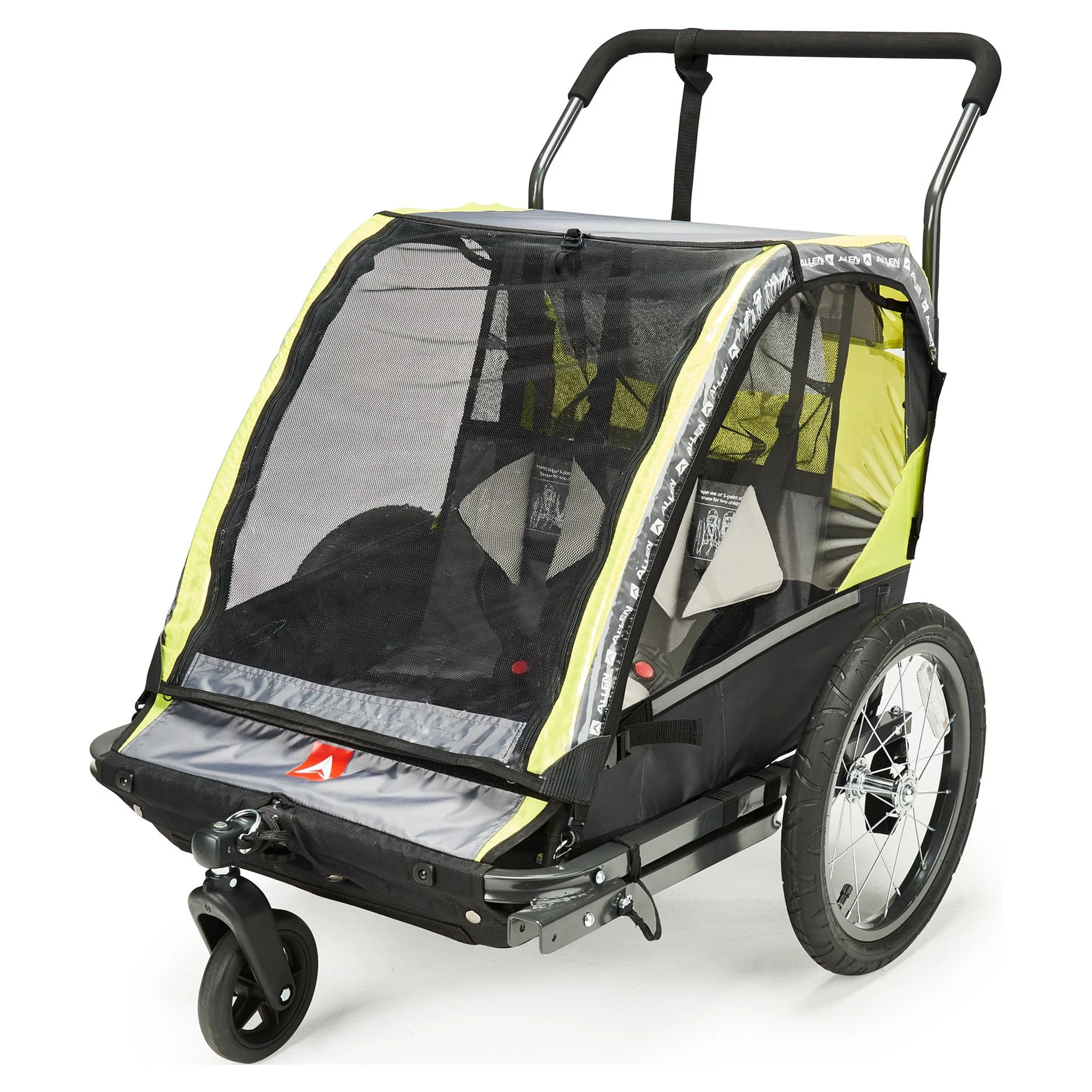 Allen Sports 2-Child Bicycle Trailer and Stroller, model AS2