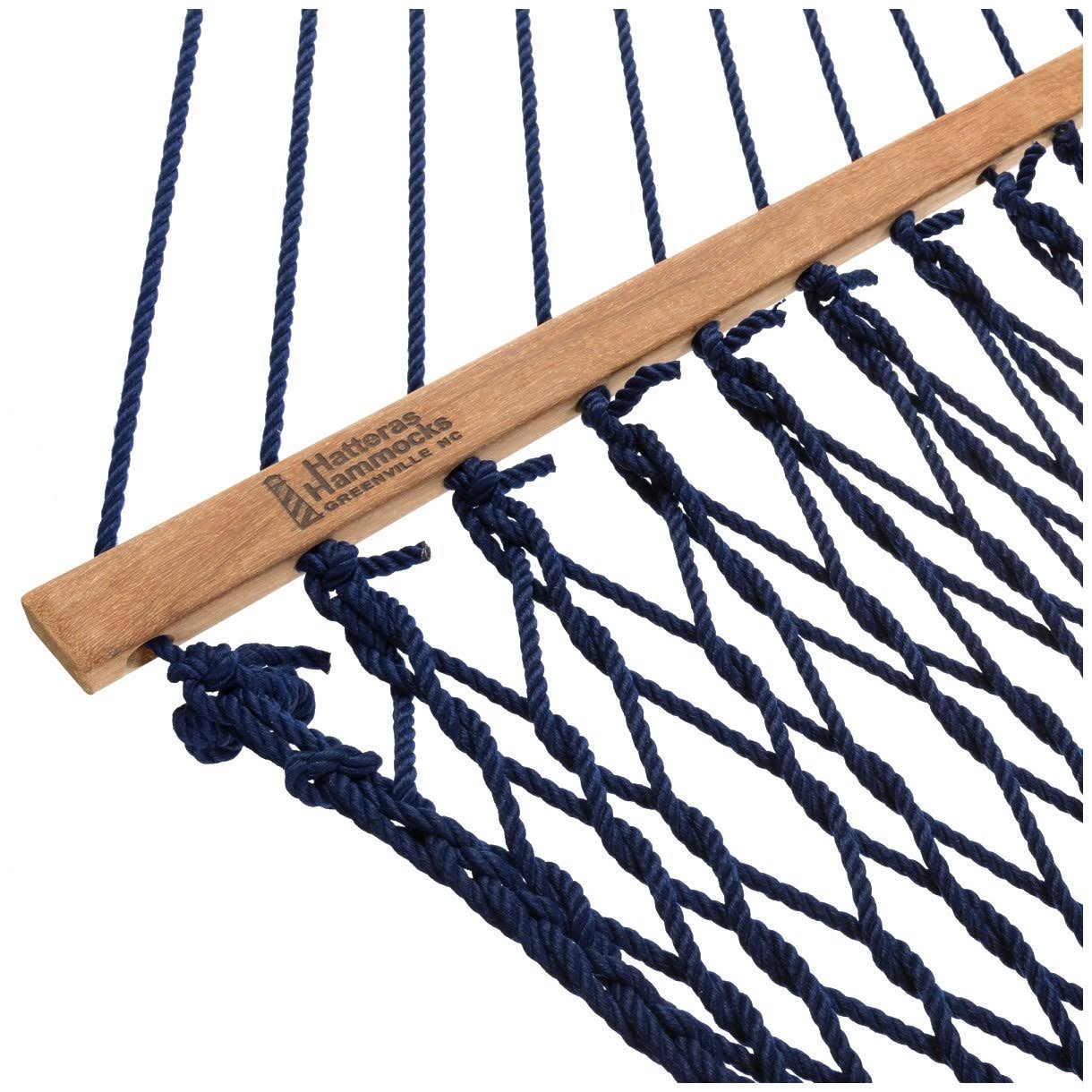 Hatteras Hammocks Deluxe DuraCord Rope Hammock - Navy