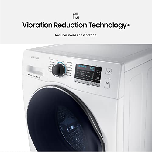 Samsung 2.2 Cu Ft Small Space Front Load Washer, 40 Minute Super Speed Washing Machine, Steam Wash Clothes, Self Cleaning, WW22K6800AW/A2