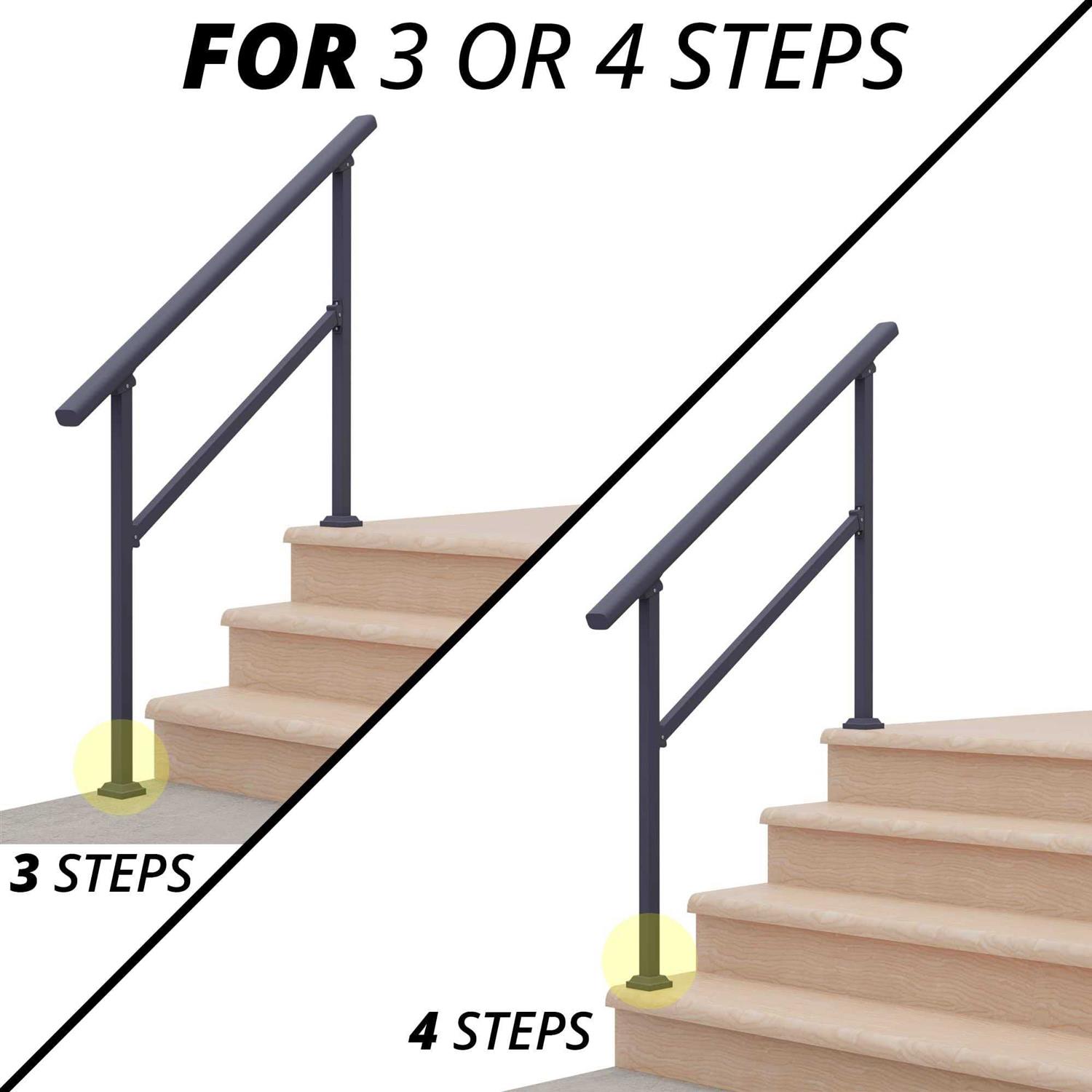 cHR 4 Steps Outdoor Handrails for Outdoor Steps - Shop Hardware Tools Online Store