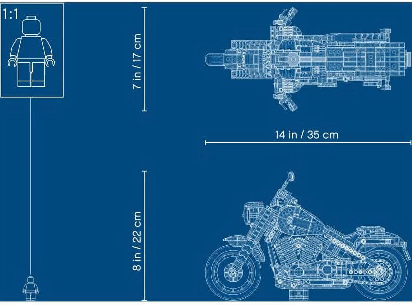 LEGO Creator Expert Harley-Davidson Fat Boy 10269 Building Kit, New 2020 (1,023 Pieces)