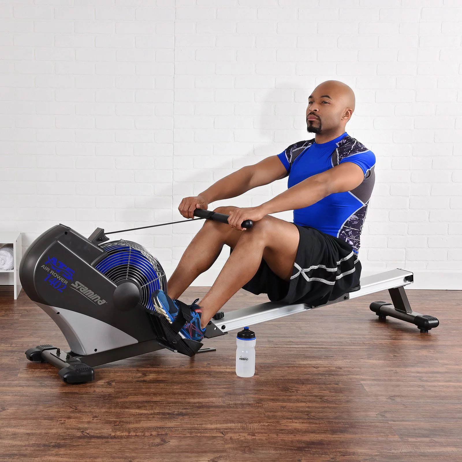 Stamina Products 1402 ATS Multi Function Air Resistance Rowing Machine, 250 lb. Weight Limit