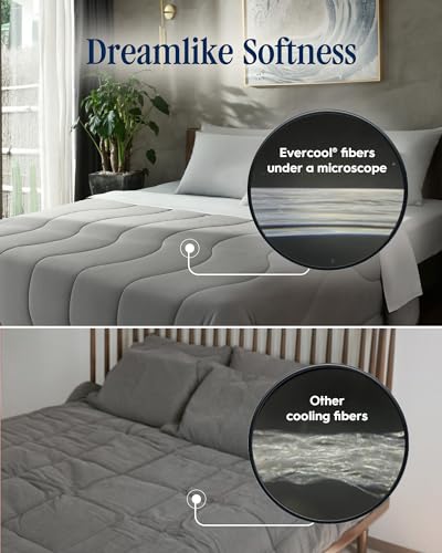 REST® Evercool® Cooling Comforter, Good Housekeeping Award Winner for Hot Sleepers, All-Season Lightweight Blanket to Quickly Cool Down While Stay Warm All Night