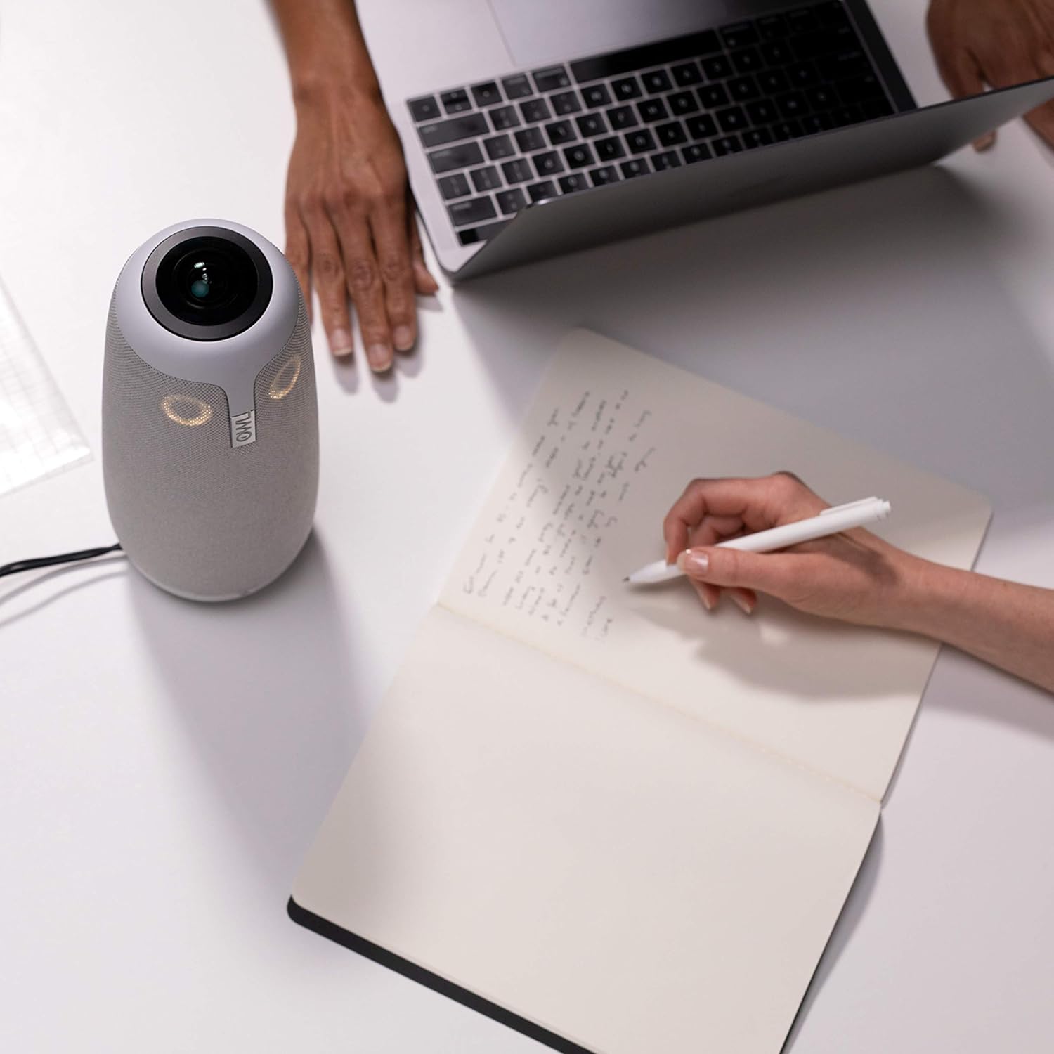 Meeting Owl Pro - 360 Degree, 1080p Smart Video Conference Camera, Microphone, and Speaker (Automatic Speaker Focus & Smart Meeting Room Enabled) (Renewed)