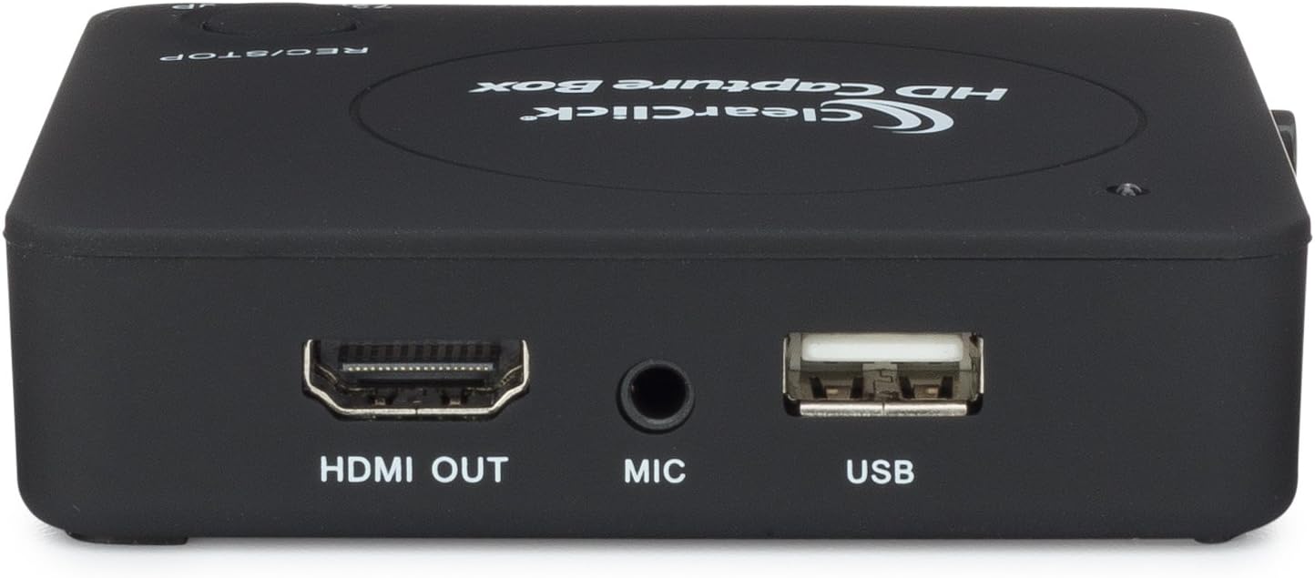 ClearClick HD Capture Box - Capture Video from Gaming Devices & HDMI Sources (No Computer Required)