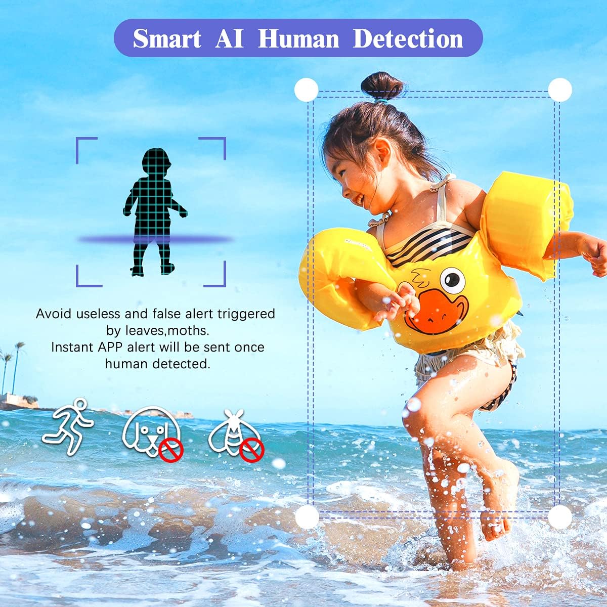 【3K 5.0mp&60 Days Storage】Wireless Security Camera System,8Pcs 5.0MP CCTV Home Wi-Fi IP Cameras,8 Channel NVR,OHWOAI HD Surveillance Video Dual Antennas System,AI Detection,Two-way Audio,4TB HDD,IP67