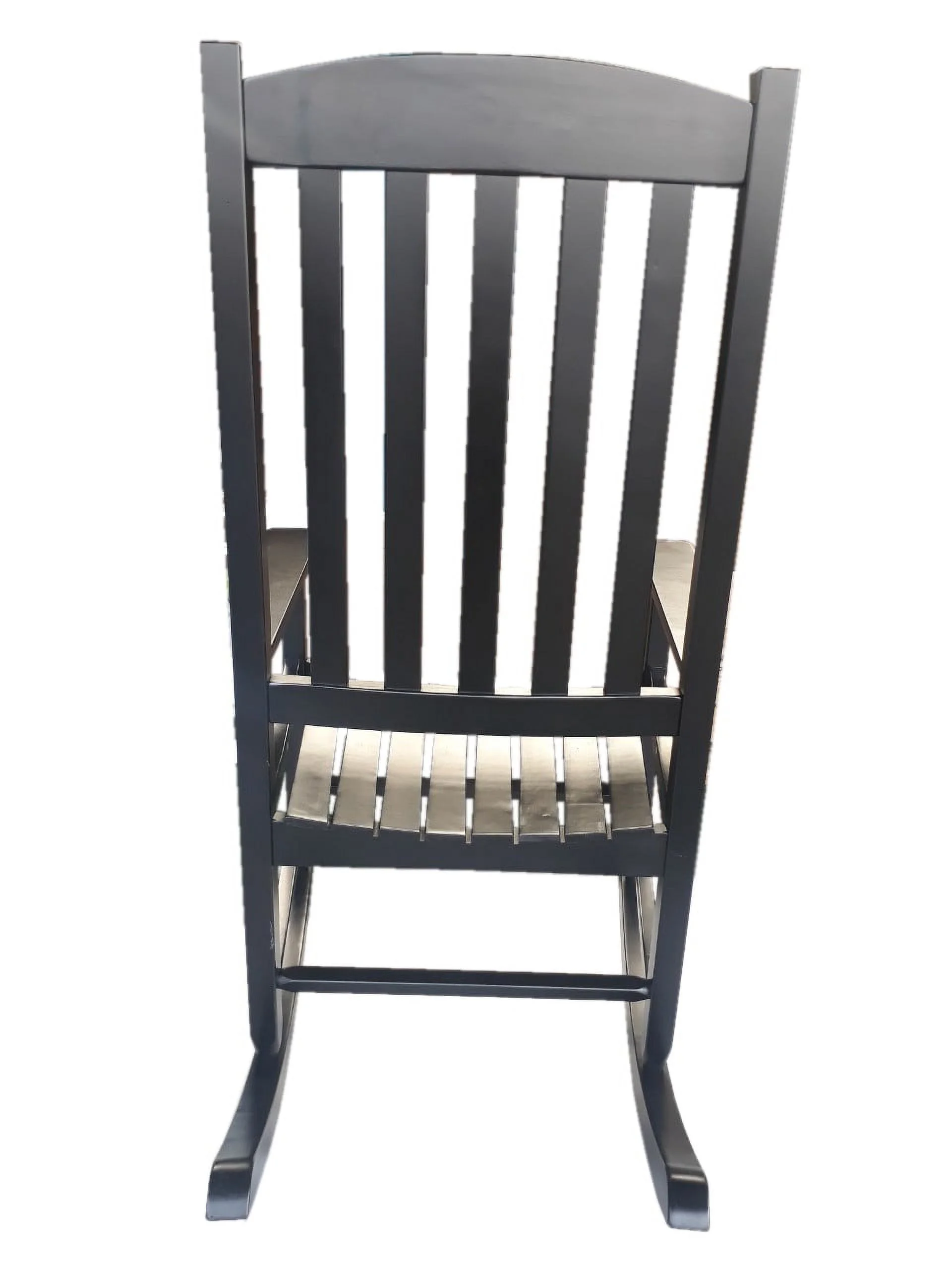 Mainstays Outdoor Wood Porch Rocking Chair, White Color, Weather Resistant Finish