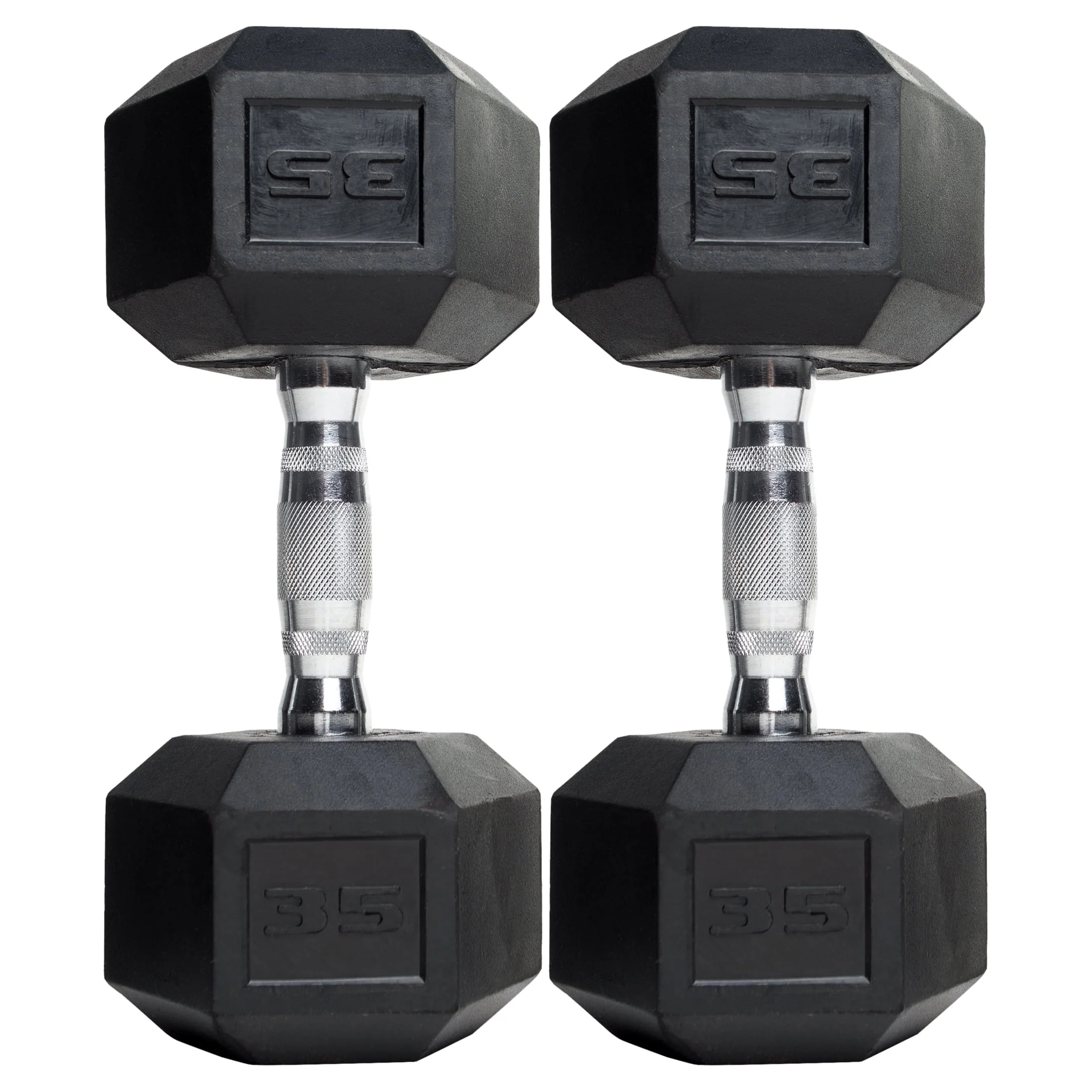 CAP Barbell, 20lb Coated Rubber Hex Dumbbell, Pair