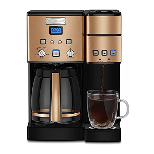 Cuisinart Single Serve + 12 Cup Coffee Maker, Offers 3-Sizes: 6-Ounces, 8-Ounces and 10-Ounces