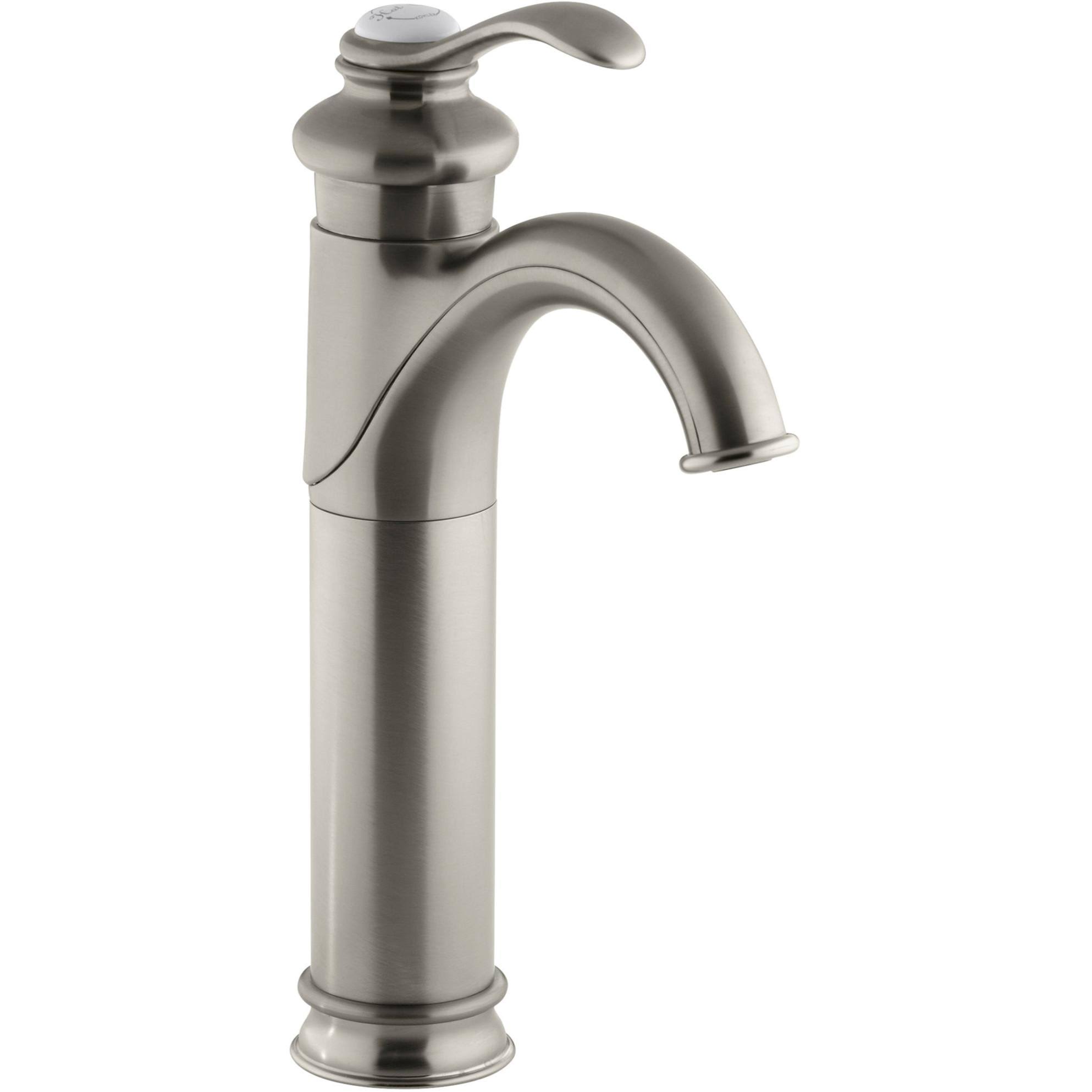 Kohler K-12183 Fairfax Single Hole Bathroom Faucet - - Brushed Nickel