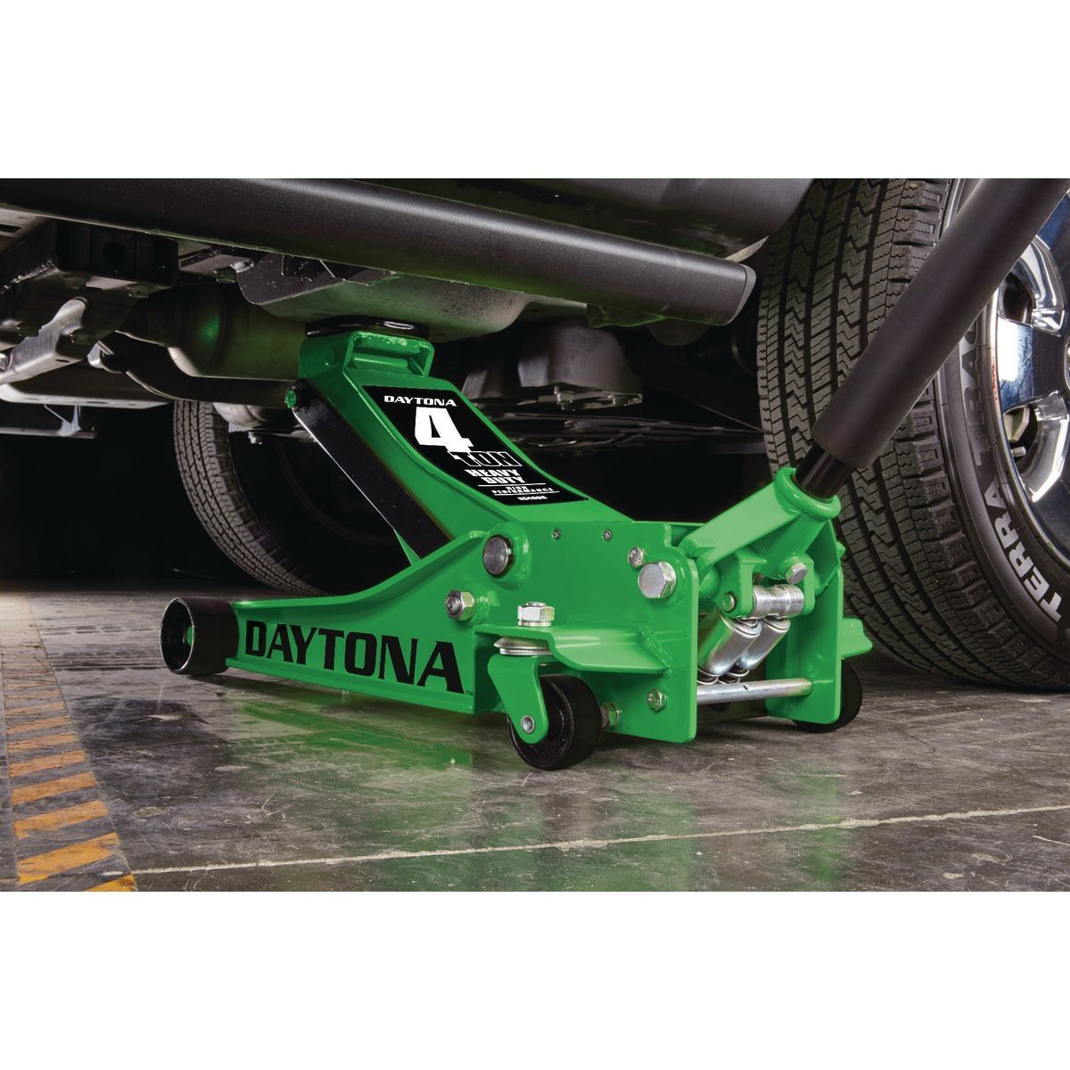 DAYTONA 4 Ton Professional Floor Jack with RAPID PUMP, Blue