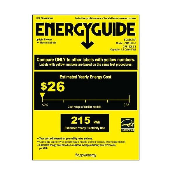 EdgeStar 19 -in Wide 1.1 -CU ft Energy Star Rated Medical Freezer with Integrated Lock White | CMF151L-1