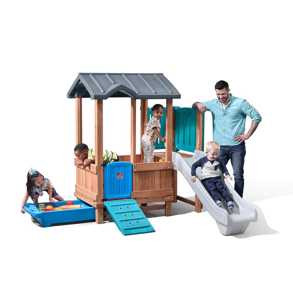 Step2 Woodland Adventure Playhouse u0026 Slide
