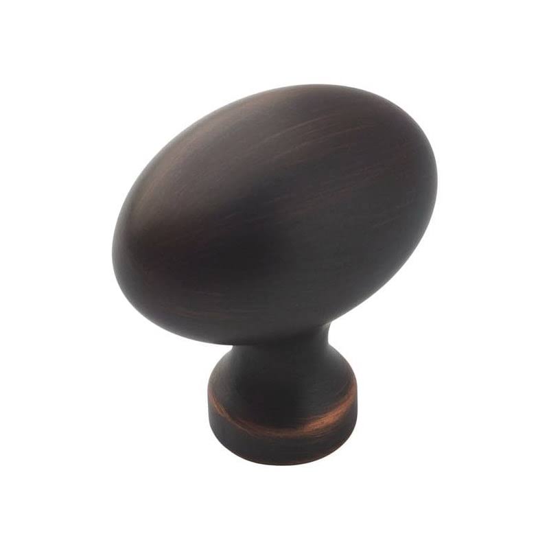 Amerock BP53014-25PACK Allison Value Hardware 1-3/8 inch Long Oval Cabinet Knob Oil Rubbed Bronze