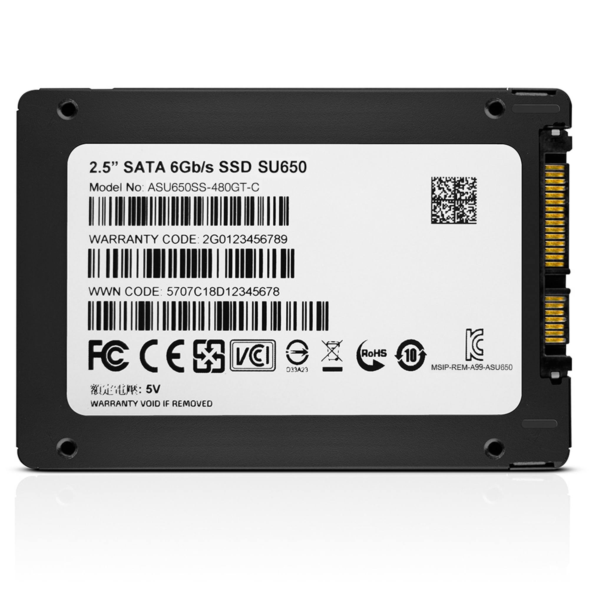 ADATA Ultimate 480 GB Internal SSD - 2.5x22 - SU650 - SATA 6Gb/s