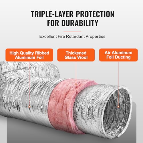 VEVOR Insulated Flexible Duct