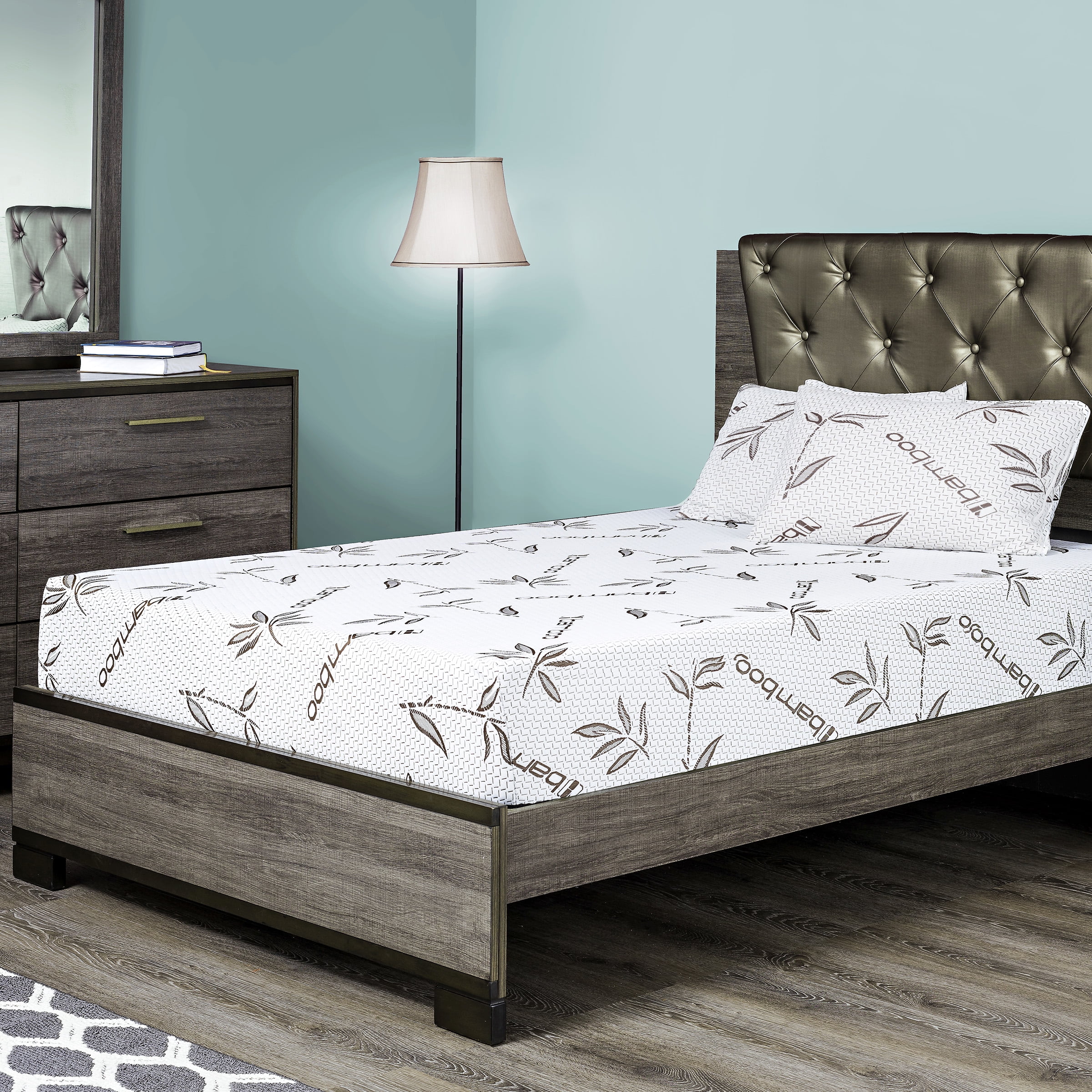 Fortnight Bedding  6 Inch Gel Memory Foam Mattress with Bamboo Cover,  Cot size 30x74   for RV, Cot, Folding, Guest & Day Bed-- CertiPUR-US® Certified