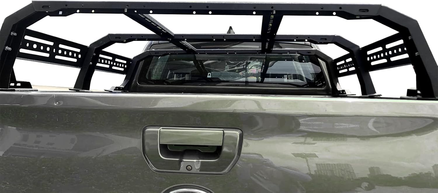 TKMAUTO Overland Bed Rack Truck Cargo Carrier Compatible with Toyota Tacoma 2005 - 2022 2nd 3rd Gen