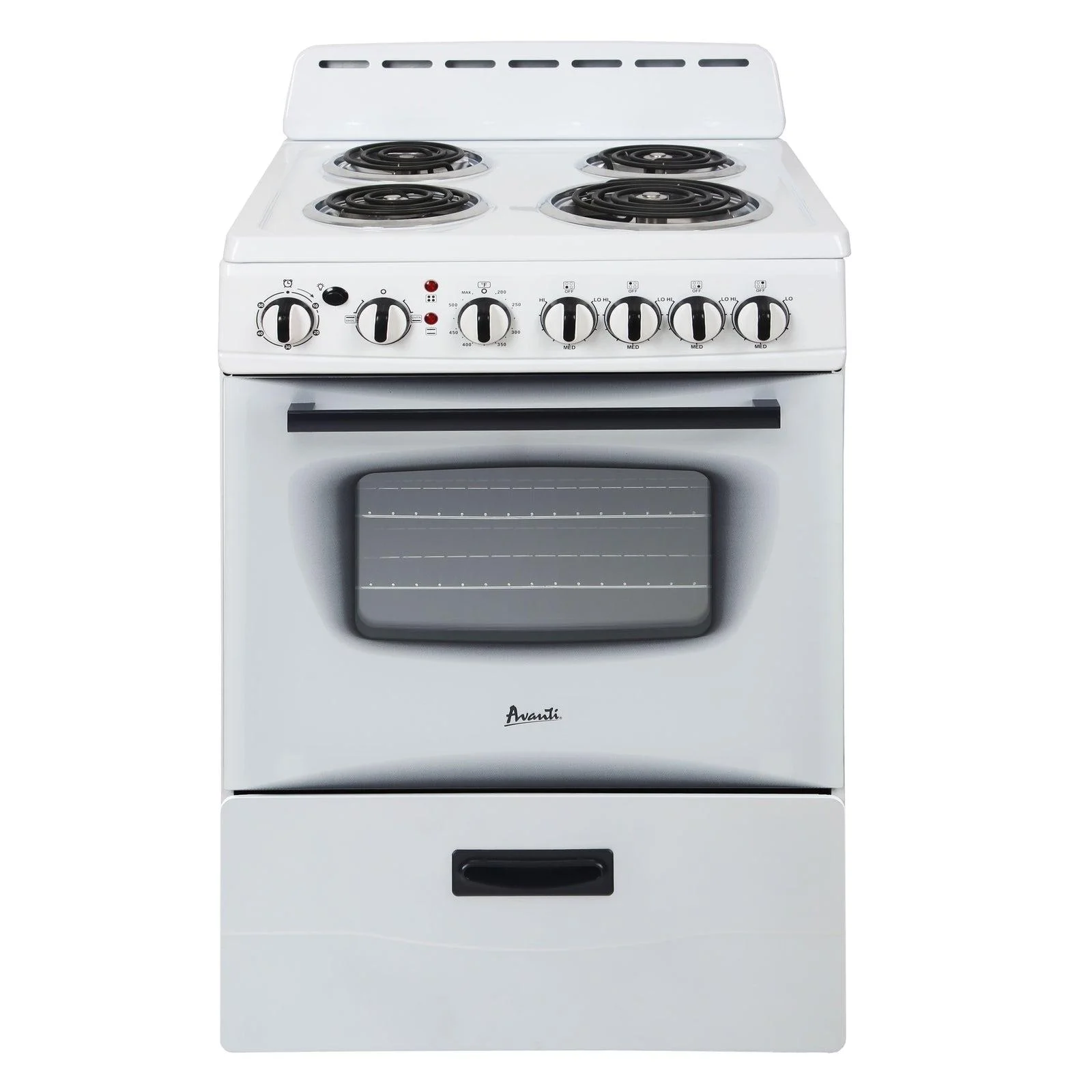 Avanti ERU240P0W 24 Inch Electric Freestanding Range - White