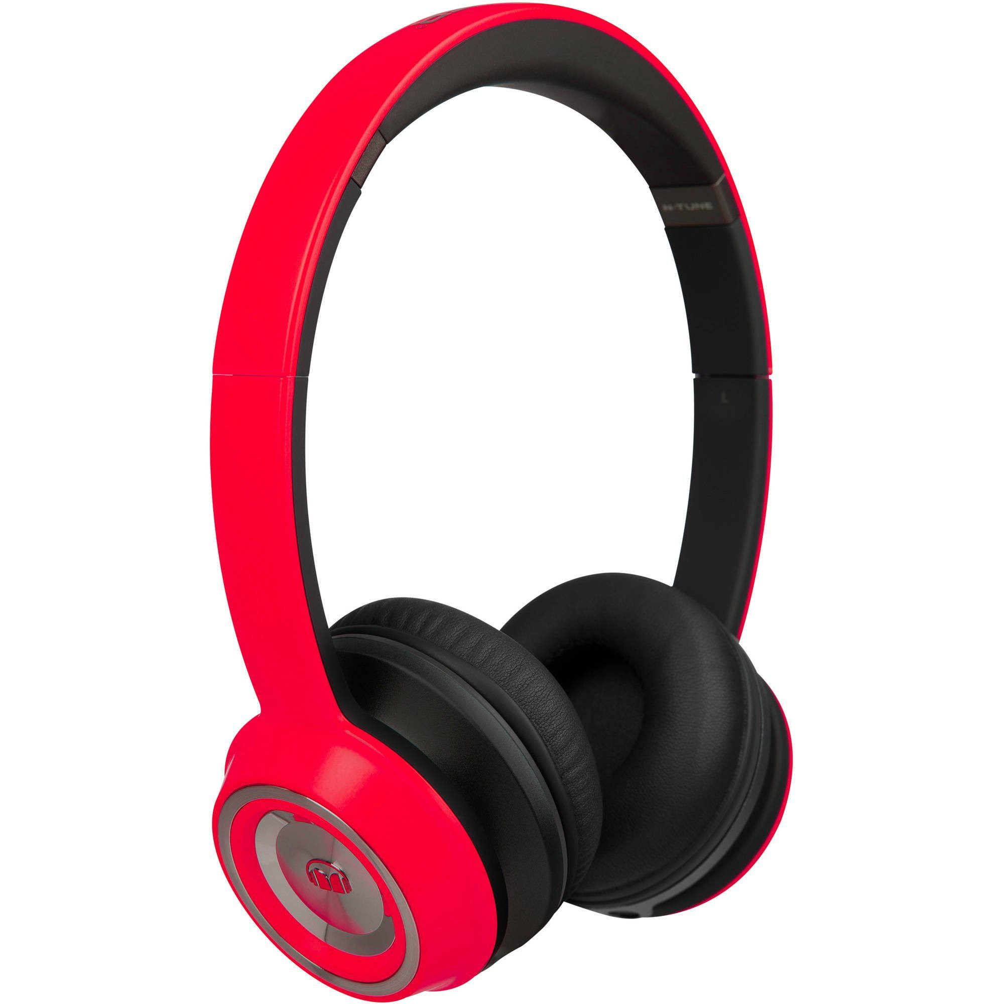 Monster N-Tune On-Ear Headphones, Cherry Red