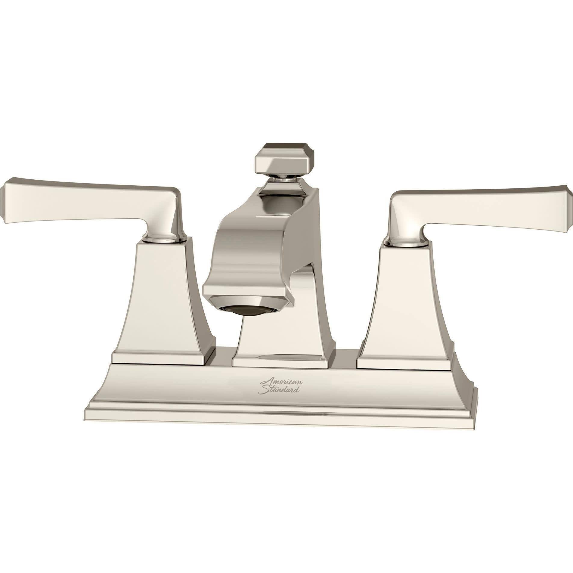 American Standard 7455.207 Town Square S 1.2 GPM Centerset Bathroom Faucet with Polished Nickel